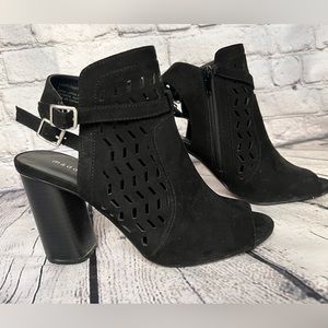 Madden Girl Open Toe Bootie Heels
